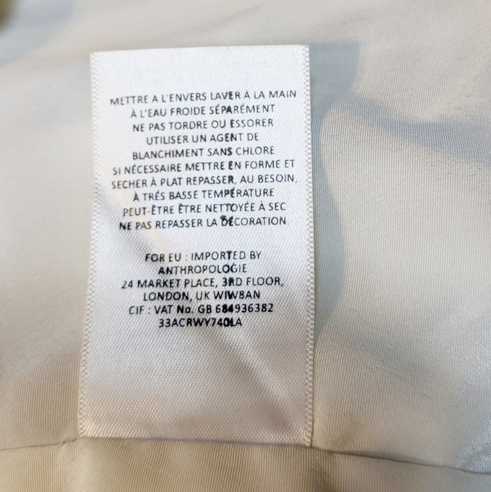 ANTHRO MOULINETTE SOEURS Sequin Cream/Black Dress - Picture 15 of 15